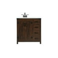 thumbnail image 3 of Elegant Decor Grant 32" Aluminum MDF Single Bathroom Vanity in Expresso, 3 of 8