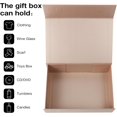 thumbnail image 4 of LIOUCBD Gold Collapsible Gift Box with Magnetic Closure Lids 10.5x7x3 in, Bridesmaid Groomsmen Proposal Box, Medium Rectangle Box for Present Graduation Storage 3 Pack, 4 of 14
