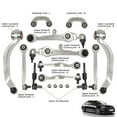 thumbnail image 2 of 13-PCS Control Arm Ball Joint Tie Rod Sway Bar Link Kit For Audi Volkswagen, 2 of 7