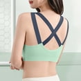 thumbnail image 5 of Abomasnow Sports Bras for Women Medium Support Criss Cross Strappy Bras Seamless Padded High Impact Yoga Athletic Exercise Bras, 5 of 5