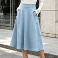 thumbnail image 2 of yillto Women's Casual Skirts Baggy Streetwear High Waist Maxi Long Skirt with Pockets, 2 of 5