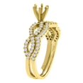 thumbnail image 2 of 14K Yellow Gold Eternity 0.86 cttw. Round Diamond 2-piece Bridal Ring Set, size 9.5, 2 of 3