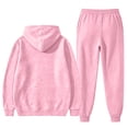 thumbnail image 5 of Delconic Mens Fleece Hoodie and Jogger Set Pullover Hooded Sweatshirt Loose Fit Sweatpants Two Piece Casual Activewear Pink L, 5 of 6