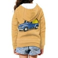 thumbnail image 6 of Xoenoiee Vintage Blue Truck Lemon Print Kids Casual Sweatshirt Zip up Hooded Sports Jacket with Pocket Boys Girls Teens Long Sleeve Athletic Hoodie Outwear, 8-10 Years, 6 of 7