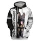 thumbnail image 2 of Nunca subestimes a un anciano con un pastor alemán Sudadera con capucha con estampado 3D por todas partes Chándal de calle Love Dog 01, 2 of 5