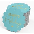 thumbnail image 4 of Inkdotpot Étiquettes en Papier Réelles Dorées Joyeuses Fêtes 100 Pcs, 4 of 6