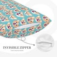thumbnail image 5 of Bixox Cute Corgi Head Printed Pillow Protector,Super Soft Ideal for Home,Guests,Rentals - 20"x30", 5 of 8