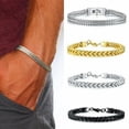 thumbnail image 2 of Pulsera de hueso de serpiente de acero inoxidable para hombre, brazalete ajustable de Hip Hop, joyería de Hip Hop, regalo de aniversario de fiesta, 2 of 4