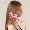 thumbnail image 3 of Strawberry Hair Brush, Cute Red Fruit Design Detangling Paddle Brush, Strawberry Lover Pattern, Sweet Berry Print, Soft Bristle Brush for All Hair Types, 3 of 8