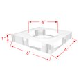 thumbnail image 3 of FixtureDisplays® 6x6x1" Acrylic Riser with 4" Centre Hole, Paper Weight Clear Acrylic Cube Riser Solid Block 18830-6x6-4, 3 of 3