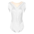 thumbnail image 3 of Zaldita Women Tassel Fringed Gymanstics Leotard Latin Salsa Dance Dress Performance Dancewear White L, 3 of 7