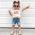 thumbnail image 4 of Birthday Girl Groovy Daisies Shirt for All-Ages Birthday Outfit for Baby and Toddler Youth Girls Natural Shirt Youth Medium, 4 of 5
