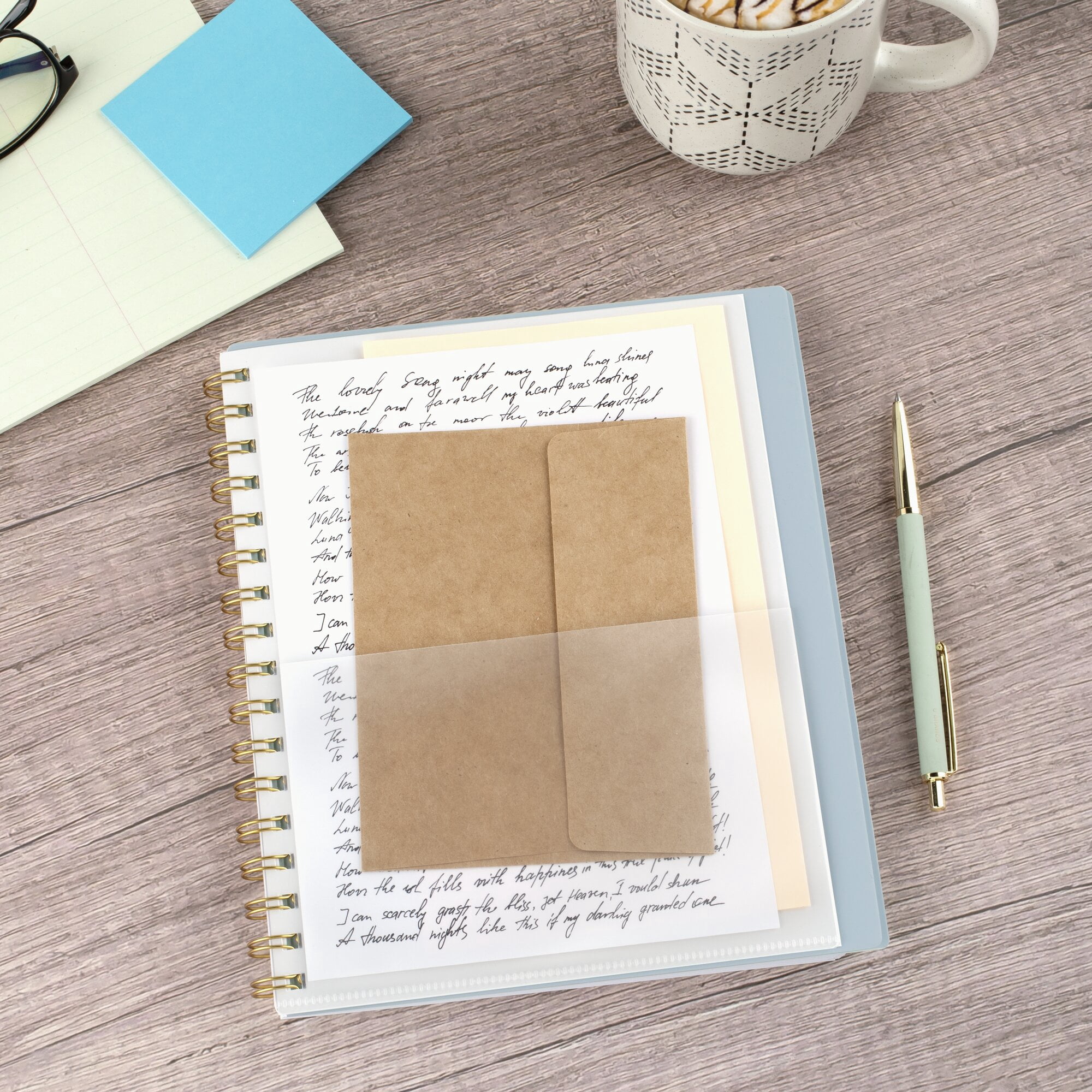 AT-A-GLANCE Harmony 2027 Weekly Monthly Planner Ice Blue Medium 7 x 8 34 -