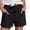 Black, variant on Casual Pants for Women Casual Loose Solid Short Lounge Culottes Trousers Quick Dry Loose String Pants Lightweight Confy Trousers with Pockets for Women