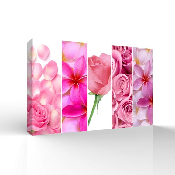 wall26 Canvas Wall Art Colorful Flowers Pictures Home Wall Decorations for Bedroom Living Room Paintings Canvas Prints Framed - 16x24 inches