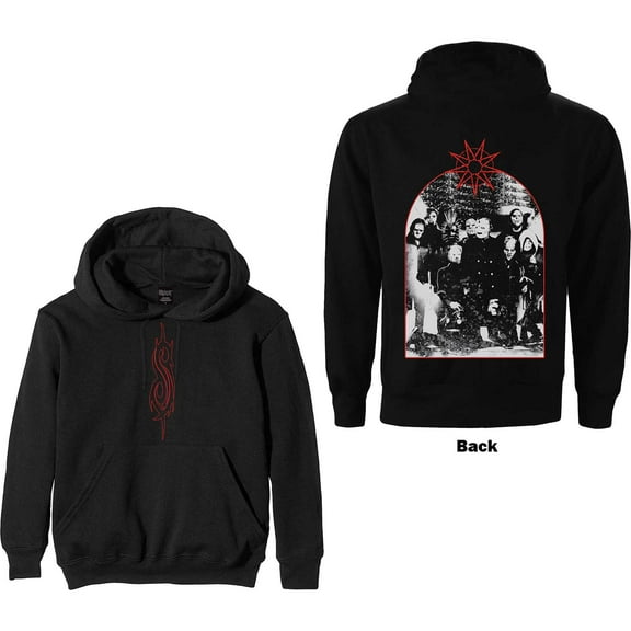 Men's Slipknot Arched Group Photo Hooded Sweatshirt XX-Large Black