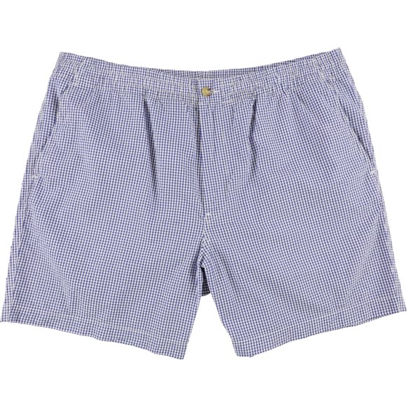 Ralph Lauren Mens Prepster Seersucker 6-Inch Casual Walking Shorts, bluewhite, 2XL