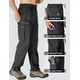 thumbnail image 3 of Pantalones de senderismo MOURCE, ligeros e impermeables para hombre, color gris, 3 of 8