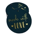 thumbnail image 1 of Inkdotpot Real Gold Foil Made With Love Text Tag Favor Hang Paper Tag 50 Piece, 1 of 6