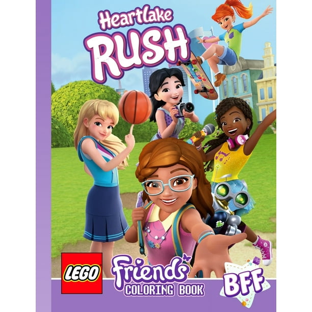 HEARTLAKE RUSH Lego Friends coloring book : Perfect ...