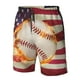 thumbnail image 4 of Balery Baseball Ball With Flag Traje de Baño Estilo Hawaiano para Hombre, Shorts de Secado Rápido con Bolsillos-Small, 4 of 6