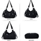 thumbnail image 4 of Nuevo bolso de mujer, bolso de hombro, bolso de mensajero portátil para mujer, fácil de combinar, de cuero suave lavado ER, 4 of 5