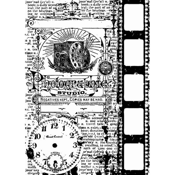 Tim Holtz Cling Stamp 2.5"X3.5"-Photograph