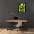thumbnail image 4 of Grayscale 19x24 Black Modern Framed Museum Art Print Titled - Orange Blooms II, 4 of 5