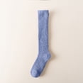 thumbnail image 4 of AWZXDE Women's Coral Velvet Thermal Stockings Cozy Winter Calf Socks For Home Comfort And Warm Sleeping Blue, 4 of 4