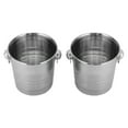 thumbnail image 5 of 2 Packs Ice Buckets 201 Stainless Steel Ice Bucket Cylinder W/ 2*Ice Tongs for Parties Silver for Families, Barbecues, Picnics, Parties, 5 of 15