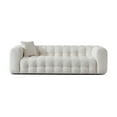 thumbnail image 5 of Ashcroft Modern Chesterfield Boucle Sofa with Removable Legs and Stain Resistant, Cream, 5 of 7