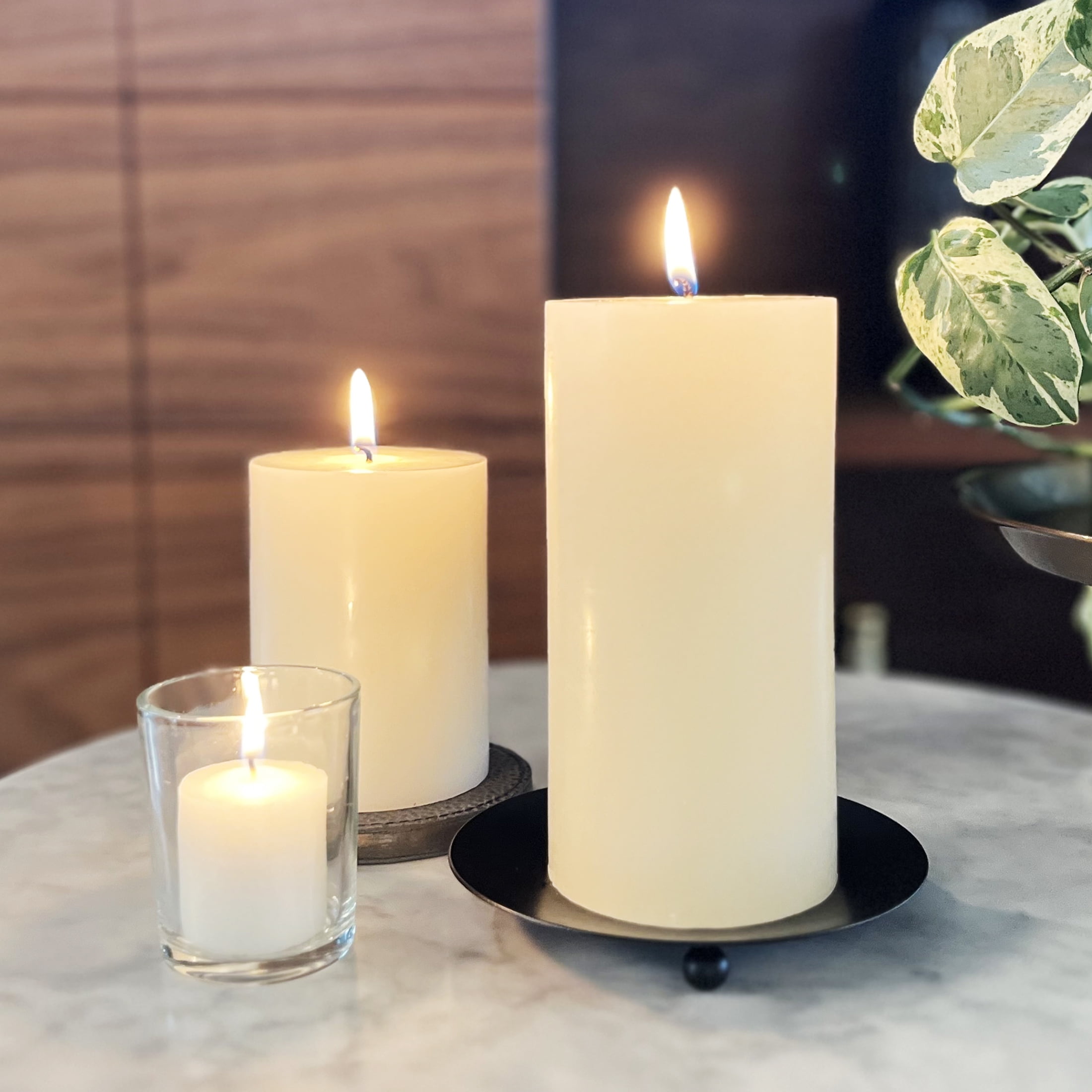 Mainstays Single Wick 2.5" x 2.8" Pillar Candle, Unscented, Ivory