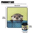 thumbnail image 5 of ZIATUBLE Otter Sewing Machine Pad Organizer Extra Long Sewing Machine Mat Non Slip Sewing Machine Mat with Pockets Pattern Waterproof Sewing Machines Table Pad with Storage Bag, 5 of 5