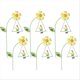 thumbnail image 4 of iron Garden Flowers 6pcs Decorative iron Plant Stakes C, 4 of 5