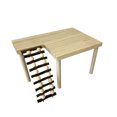 thumbnail image 2 of TOOYFUL Hamster Platform Stand Shelf Hamster Ladder Exercise Toy Habitats Decor Wooden Mouse Hideaway for Pet Rat Mice Dwarf Hamsters B, 2 of 7