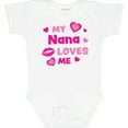 thumbnail image 3 of Inktastic Valentine's Day My Nana Loves Me Hearts and Lips Boys or Girls Baby Bodysuit, 3 of 5