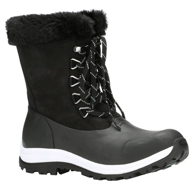 Muck Boot Company - Muck Boot Womens Apres Lace Arctic Grip Boots Mid Calf Low Heel 1-2