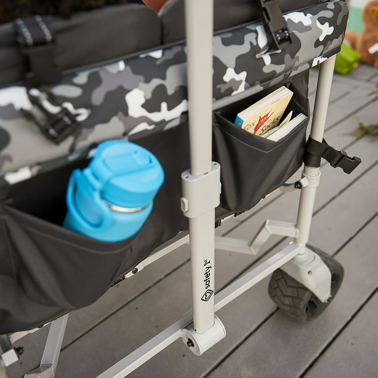 Safety 1ˢᵗ Summit Sprint Quad Wagon Stroller, Charcoal Camo