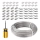 thumbnail image 4 of Cable de acero, cuerda de cortina resistente, cuerda para marco de fotos, kits, versátil para jardín, 100m, 4 of 9
