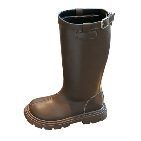 

gdxvjhbj Toddler Girl Boots Fall Kids Cowboy Boots - Comfort Fit Toddler Cowboy Boots - Girls Cowboy Boots Durable & Stylish Western (Brown 9.5-10 Years)