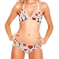 thumbnail image 2 of Valentine's Day Love Chic One-Piece Swimsuits Bikini Set: Detachable Sponge, Adjustable Strap, Two-Pack, for Pools and Beaches, 2 of 6