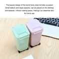 thumbnail image 4 of Transemion Plastic Waste Bins With Lid - Durable And Practical Suitable For All Ages Small And Exquisite light pink 1Set, 4 of 6