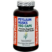 2 Pack - Yerba Prima Psyllium Husks Vegetable Capsules 180 ea