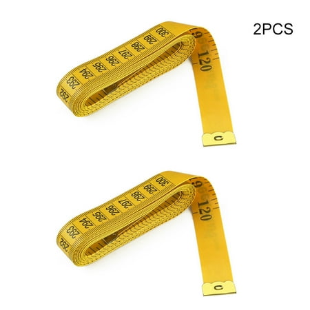 

CKCL Portable Soft Tape Measure Multipurpose Double-Sided Graduated Tape Practical Sewing Measuring Tool(Yellow)