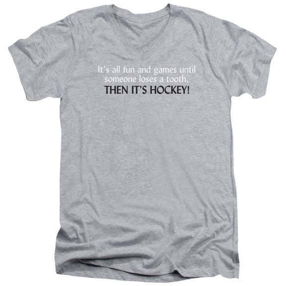 - Then Its Hockey - Slim Fit V Neck Shirt - XX-Large