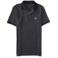 thumbnail image 1 of Aeropostale A87 Heathered Rugby Polo para hombre, negro, pequeño Aeropostale polo, rugbi, 1 of 2