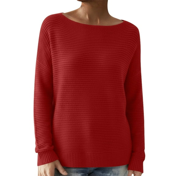 EDFBUYKRS Women's Casual Long Sleeve Tunic Tops Crew Neck Color Block Blouses S