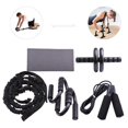 thumbnail image 3 of Rueda, 5 en 1 con rodillera, cuerda de , empuñaduras de barra de empuje con almohadilla, equipo de gimnasio en casa para hombres, mujeres, ej Macarena Kits de rodillos de rueda abdominal, 3 of 7