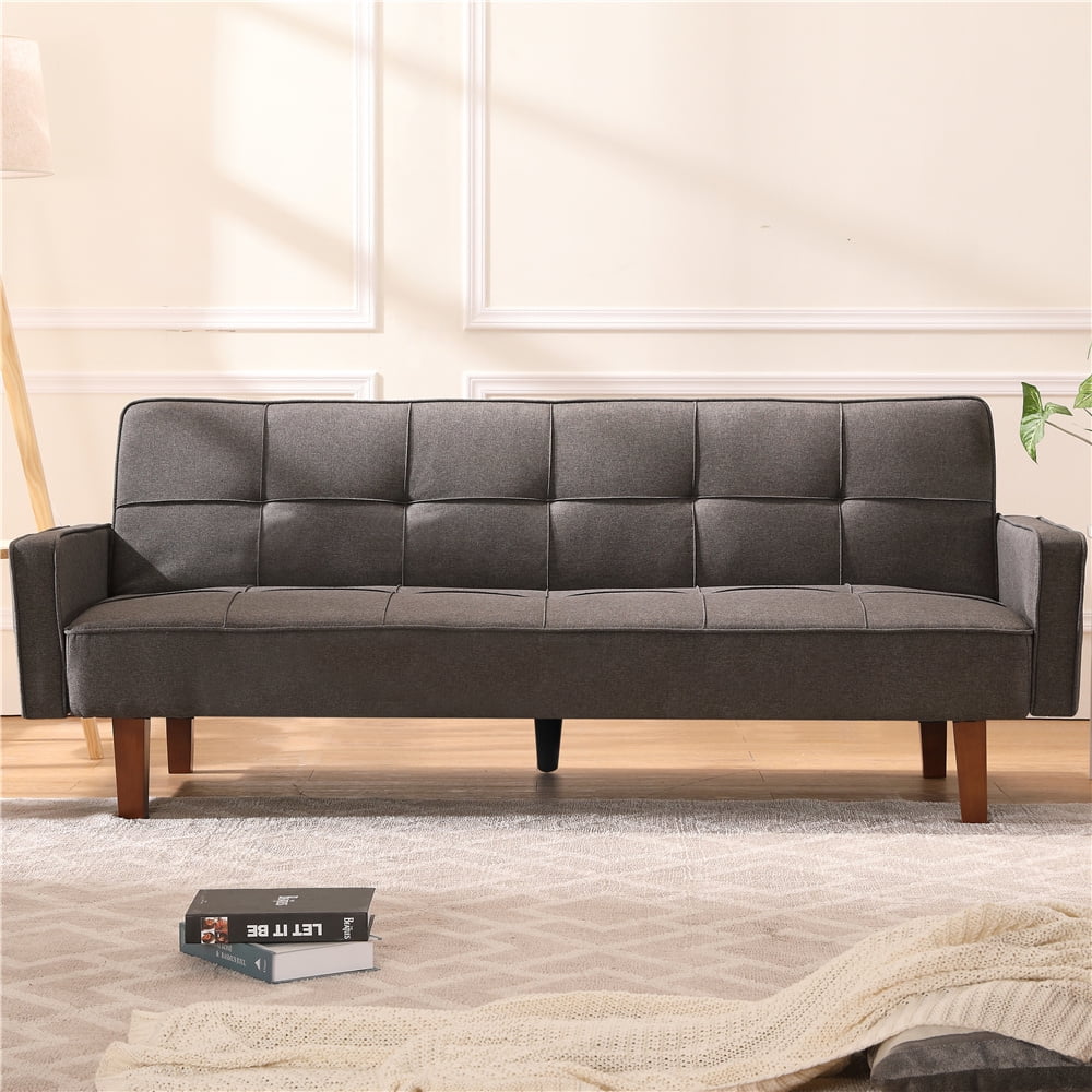 Buy Futon Loveseat Sofa Bed, Sofa Sleeper Bed with Armrest, Convertible
