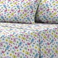thumbnail image 4 of Dream Factory Purple Butterfly 4 Piece Full Sheet Set Polyester, Microfiber, Child, 4 of 5